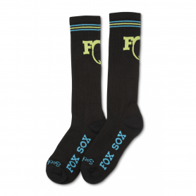 Calcetines FOX Throwback 25cm negro/azul/amarillo.